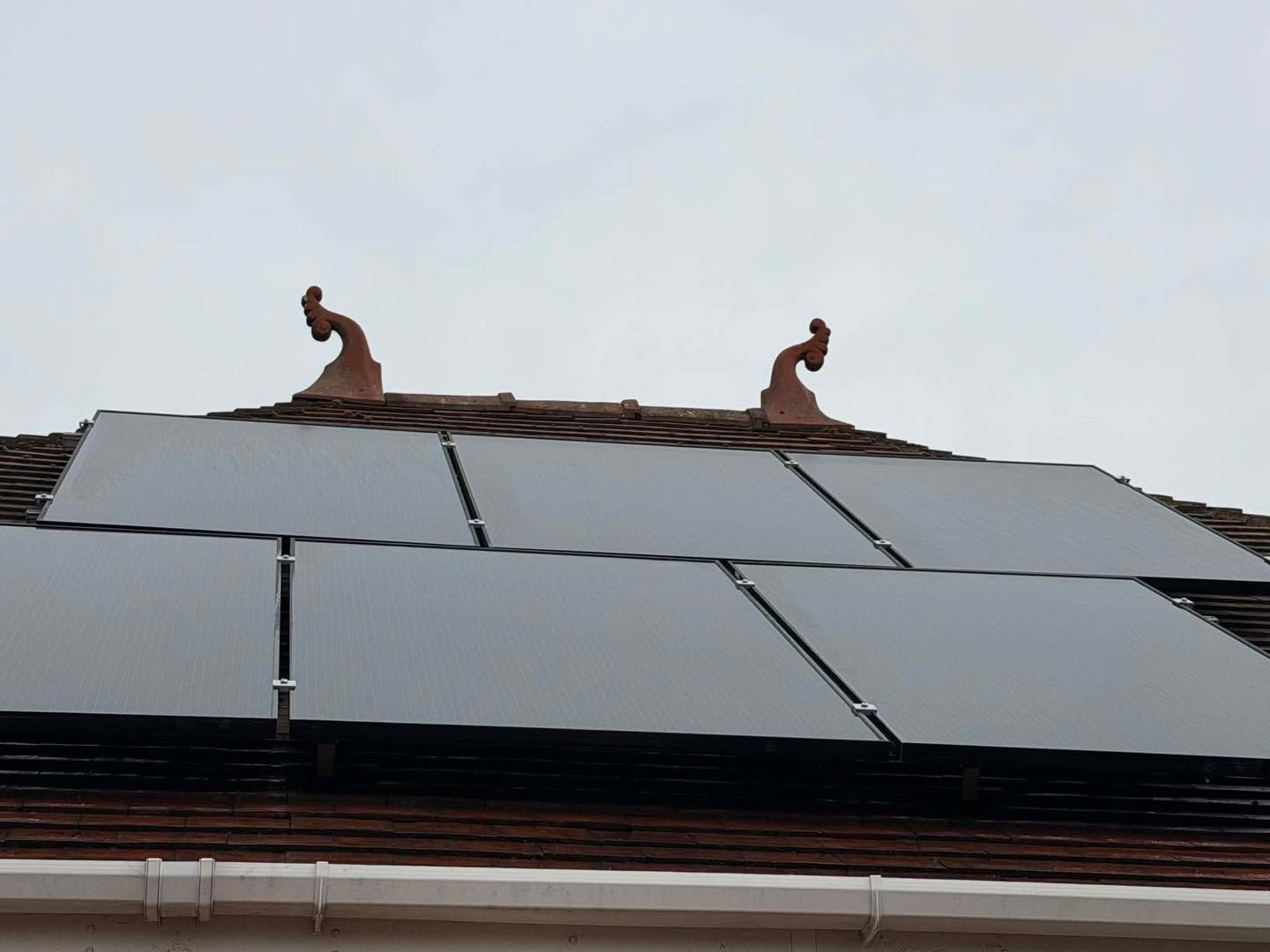 Solar panels after professional cleaning in Lincolnshire — streak-free purified water