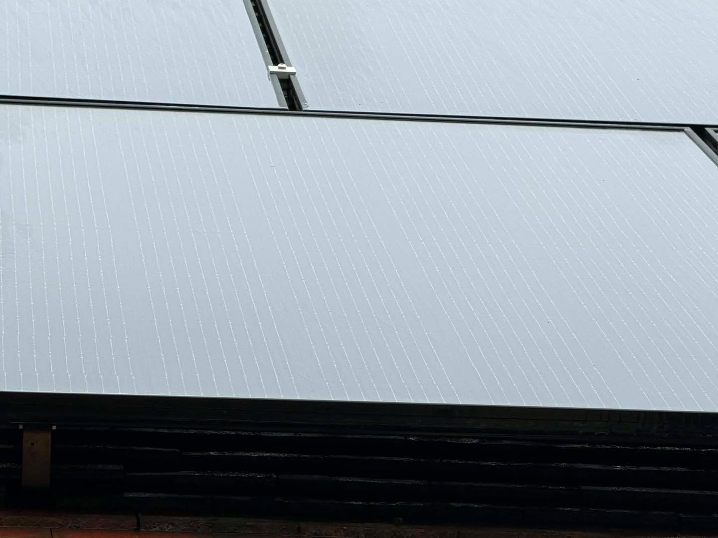 Clean solar panels after Moonshine Window Cleaning service in Lincolnshire